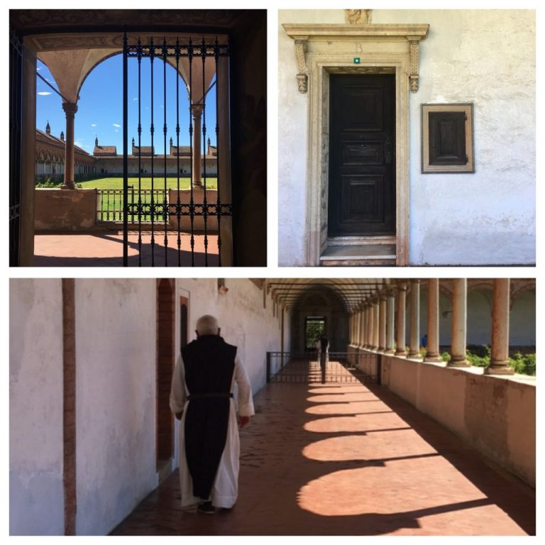 Grand cloister and a cell