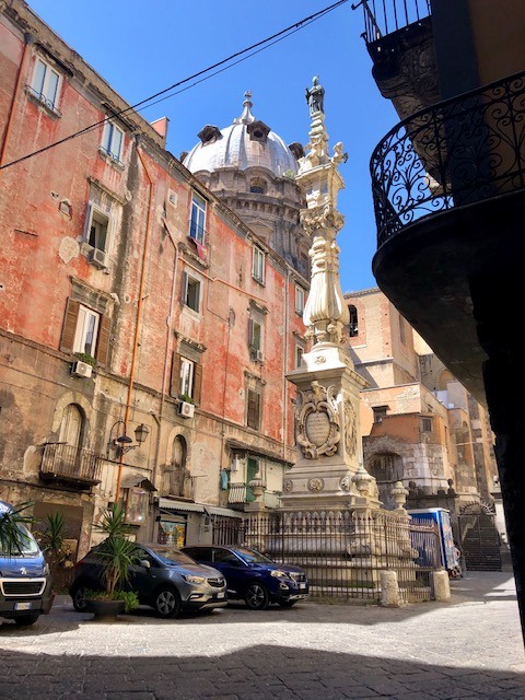 The Obelisk dedicated to San Gennaro, patron of  Naples