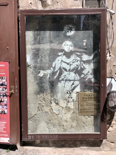 Madonna by Banksy in Naples